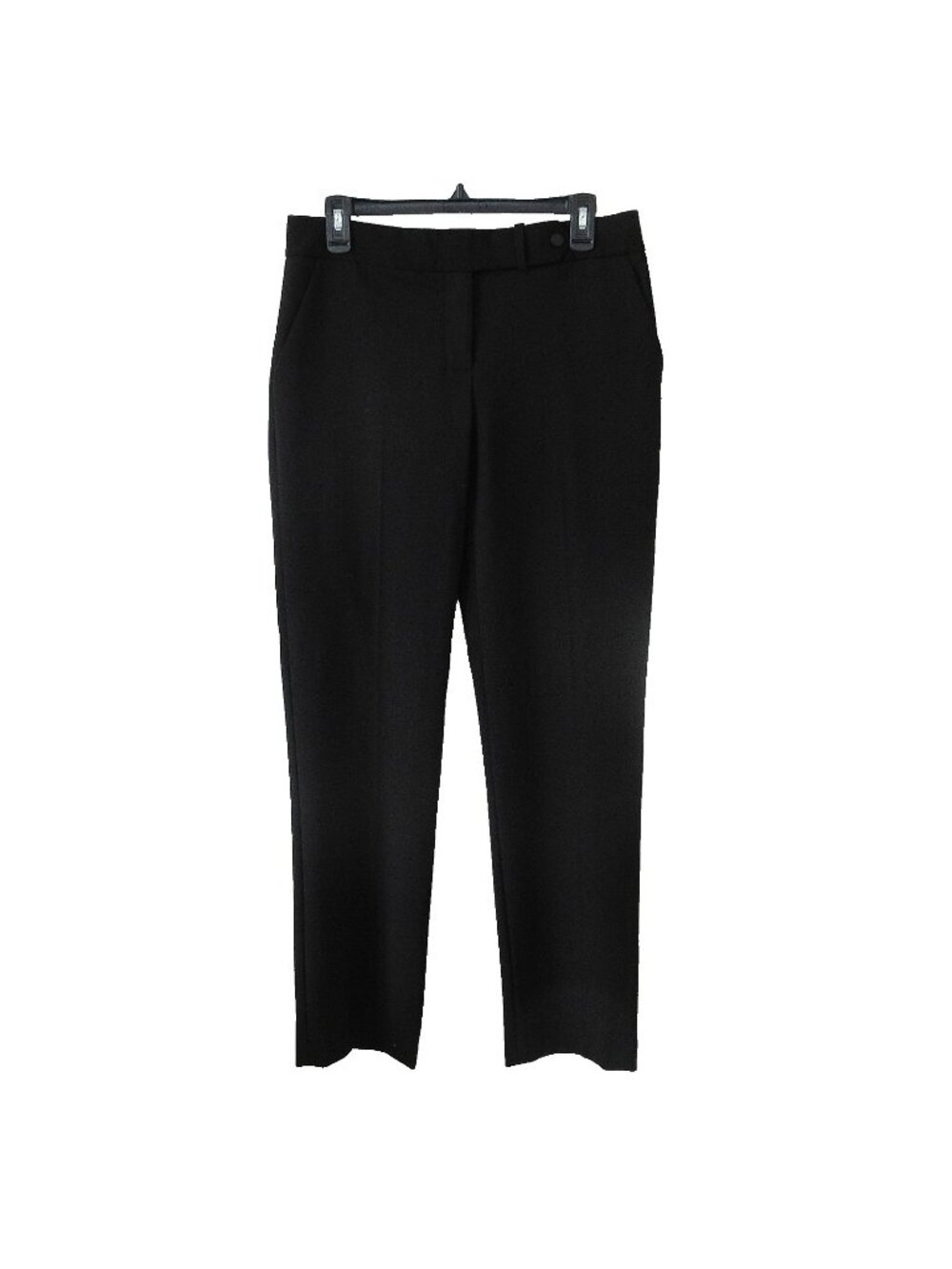 Calvin Klein Womens Modern Fit Dress Pants Size 6 Black Flat Front Straight Leg